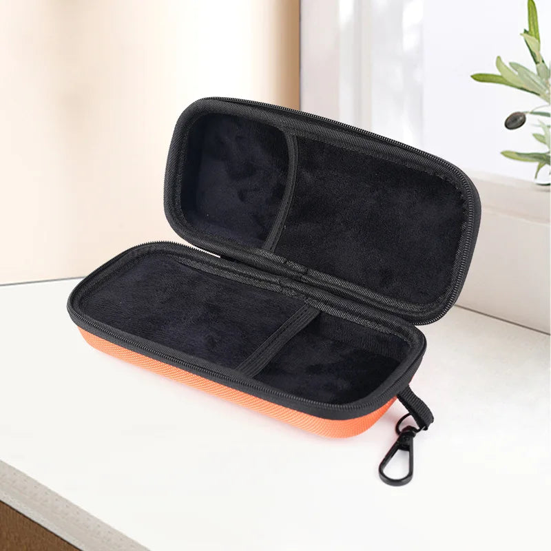 Protective Hard Shell Double Compartment Glasses Storage Box Qme Orange
