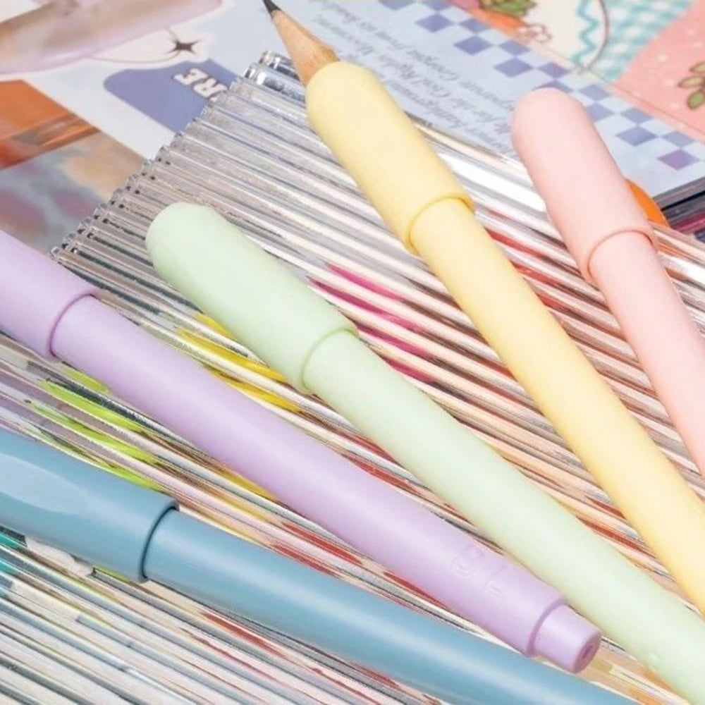 5/6 Pcs Pencil extender art pen grip pen holder sketching pencil colored pencil case extension art school office supplies Qme
