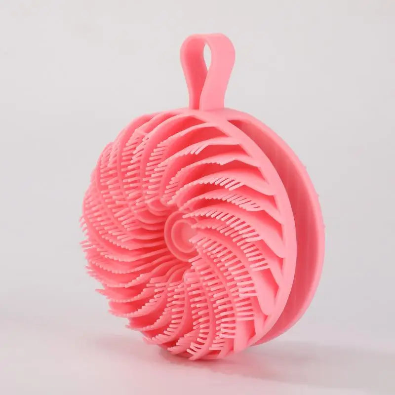 Soft Silicone Body Scrubber Gentle Exfoliating Shower Brush Scalp Qme H 1