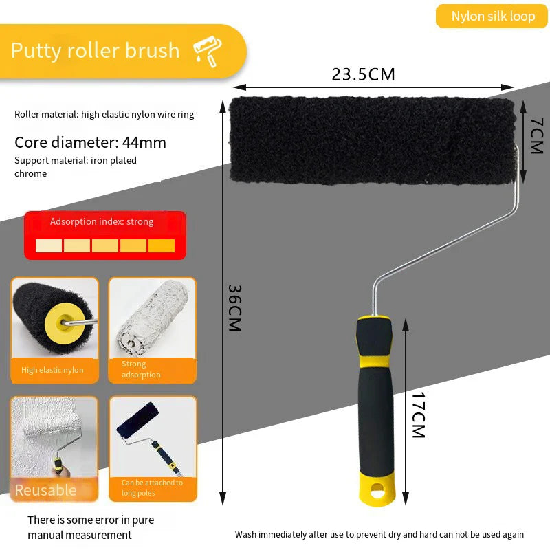 Wall Brush Putty Roller Texture Pattern Drywall Compound Smooth Qme