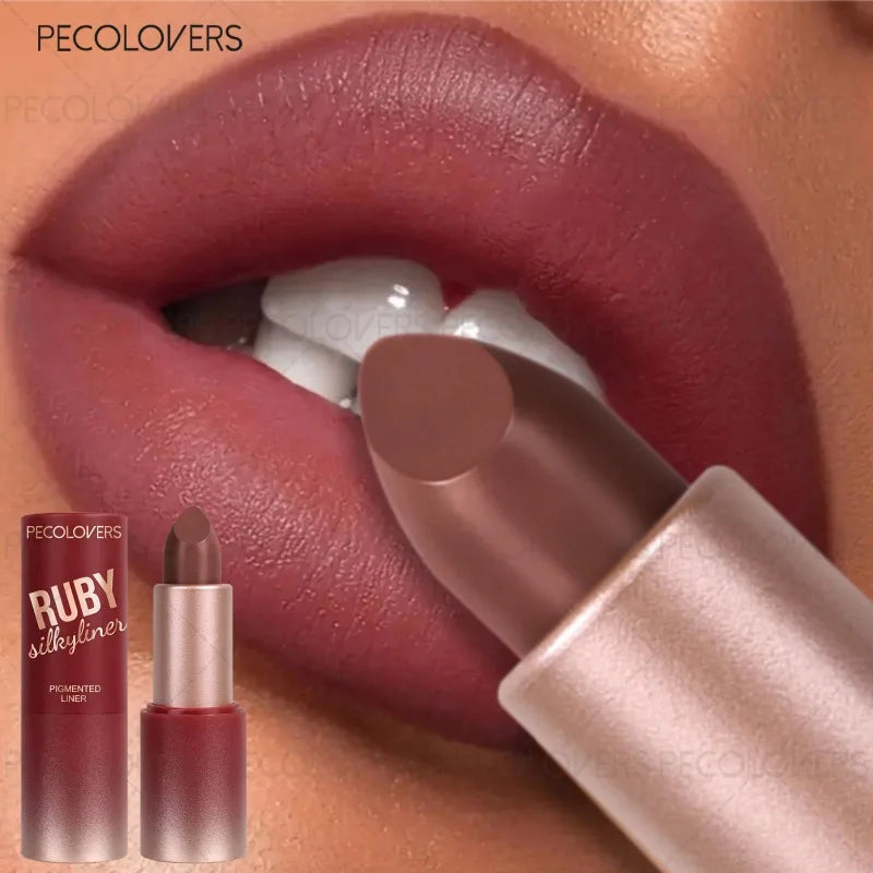 Red Tube Lipstick Rendering Series Waterproof Non-drying Suitable Qme