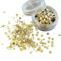 Silver Glitter Nails Design Shiny Nail Flakes Sparkling Sequins Qme B