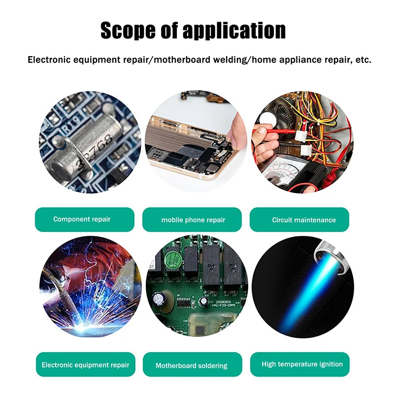 1Pc Portable Soldering Iron Kit 1300 Celsius Welding Pen Burner Blow Torch Gas Soldering Iron Cordless Butane Tip Tool. Qme