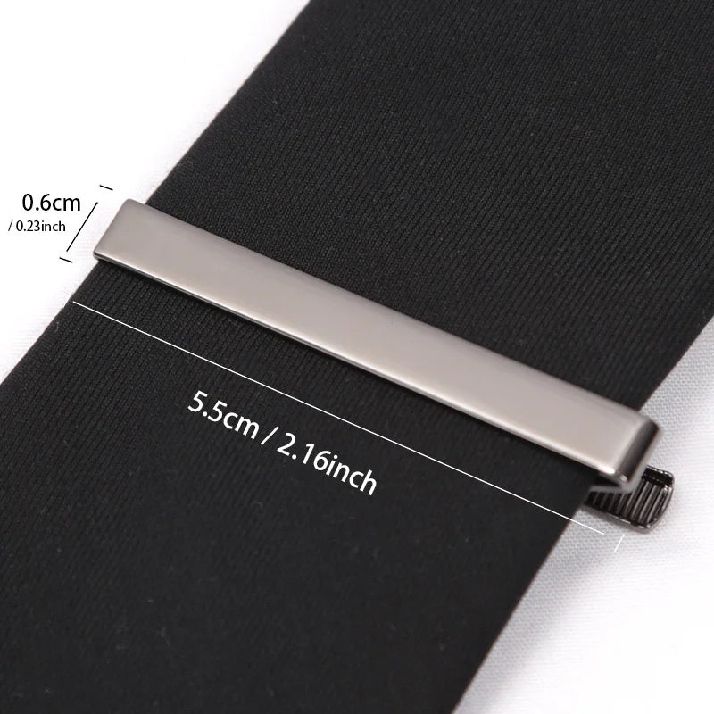 Tie Clips Gold Fashion Ties Men Gifts Metal Simple Bar Clasp Qme A3