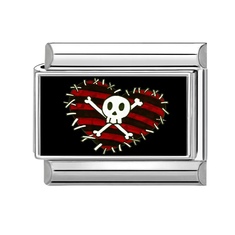2026 Women Men Colored Star Ghost Cats Halloween Charms Italian Links
