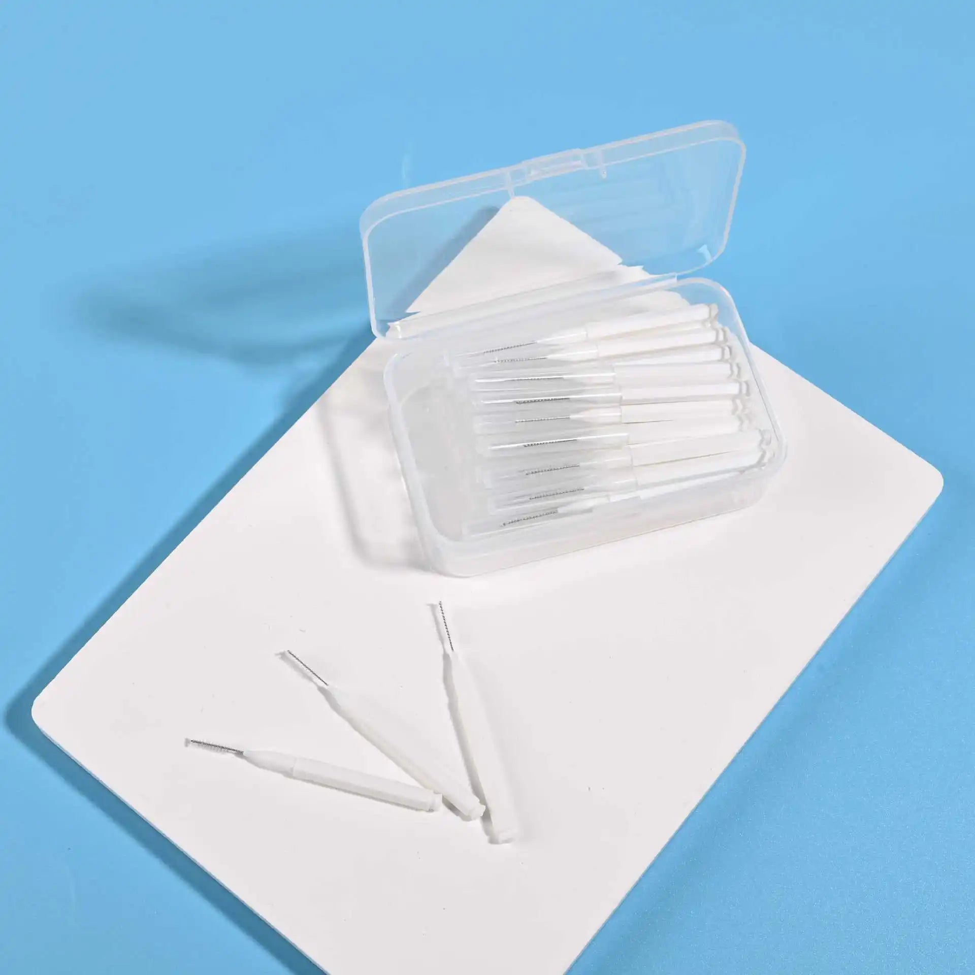 0 6- Interdental Brushes Health Care Tooth Push-pull Removes Food Qme 30Pcs White 0.7mm China Mainland