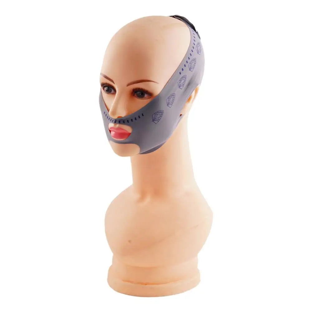 1pc Reusable V Face Bandage Shaper Gray Women Facial Bandage Skincare Chin Reduce Thining Double Lift Face Slimming Belt To W8P4 Qme