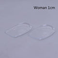 1 Pair Height Lift Men Women Shoes Insole Silicone Heel Insert Qme Woman 1cm