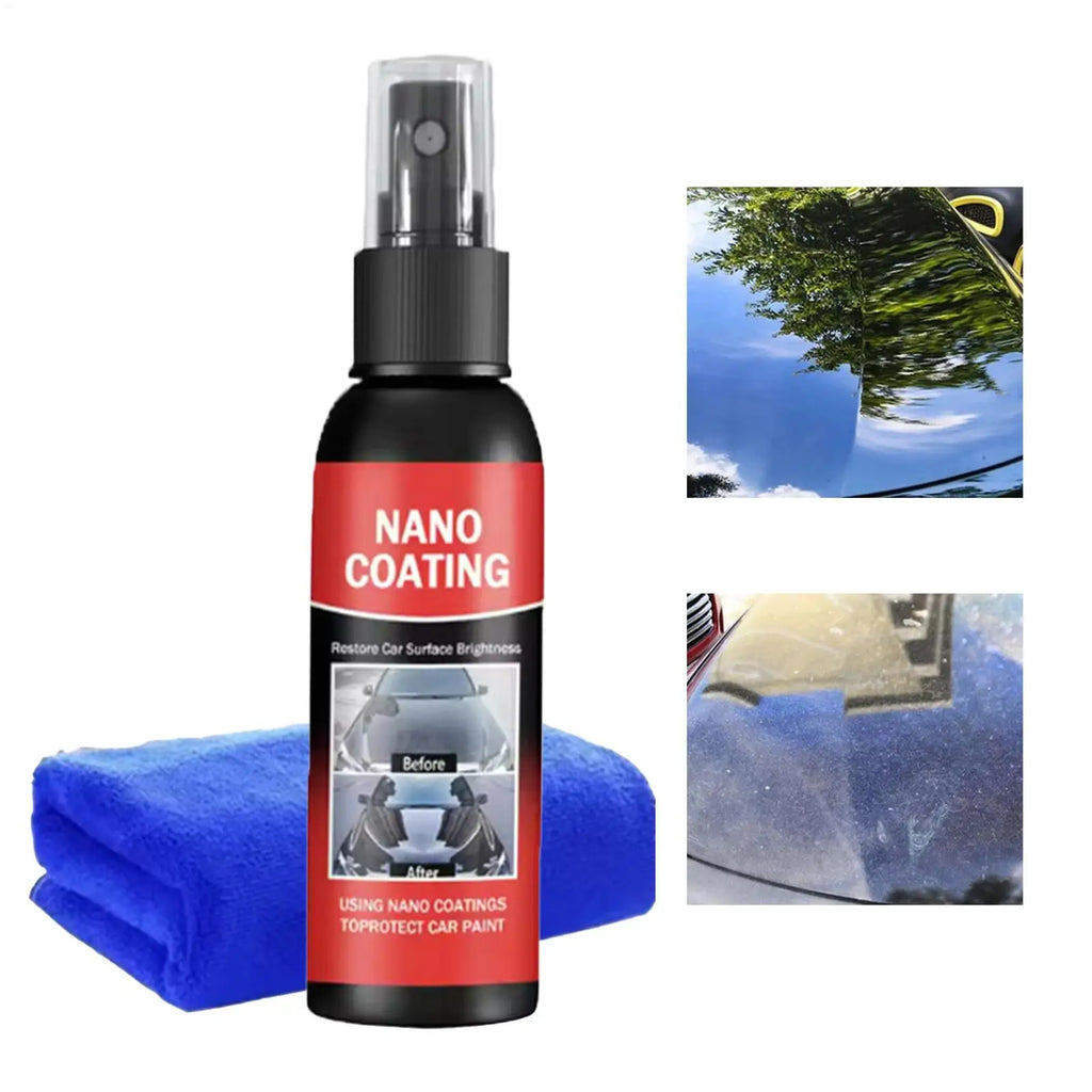 Car Coating Spray 100ml Quick Acting Restorer Liquid Car Paint Restorer Spray for Trailer RV Automotive Sedan Pickup Motorcycle Qme