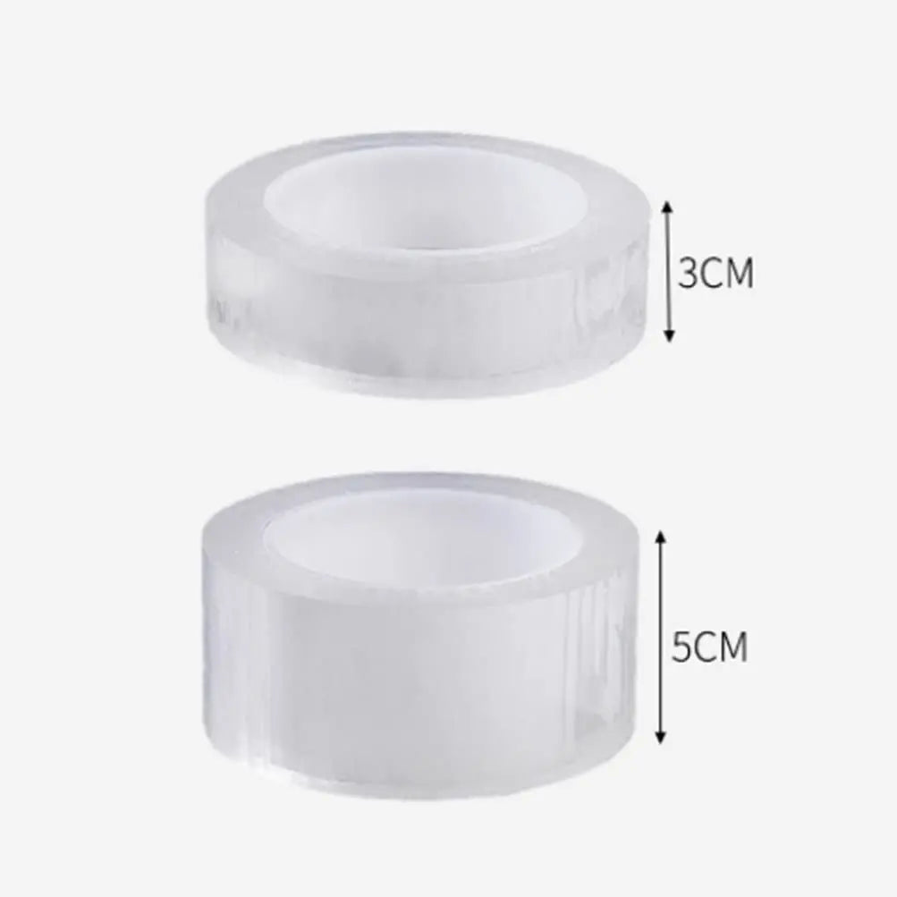1-4Pcs 5M/10M Single Side Self-Adhesive Nano Tape Waterproof and Stain-Resistant Kitchen Bath Sink Caulk Strip Transparent Tape Qme