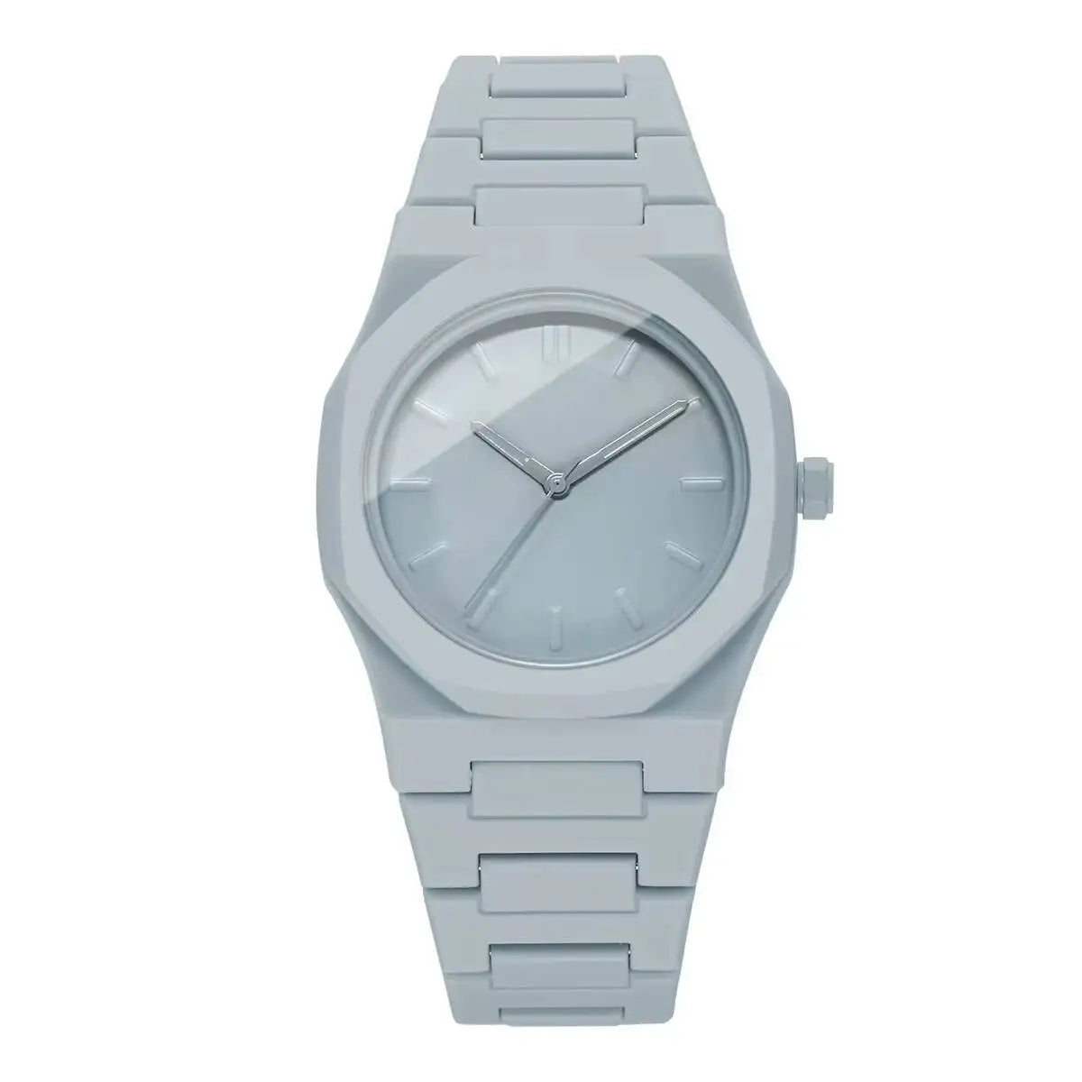 2026 Fashion Versatile Watch Men's Watch Plastic Men's Quartz Watch Qme Gray Without Box
