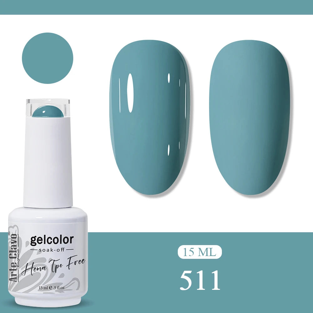 Arte Clavo Neon Rainbow Colors Gel Nail Polish Semi Permanent Art UV Qme 511