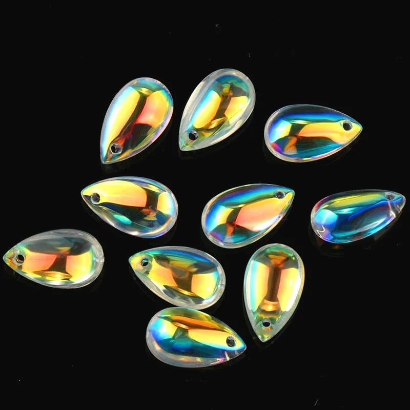 Super Shiny 8x14mm Drop Shape Crystal Beads Austria Glass Drop Beads Spacer Beads for Jewelry DIY Jewelry Accessories 28pcs/lot Qme