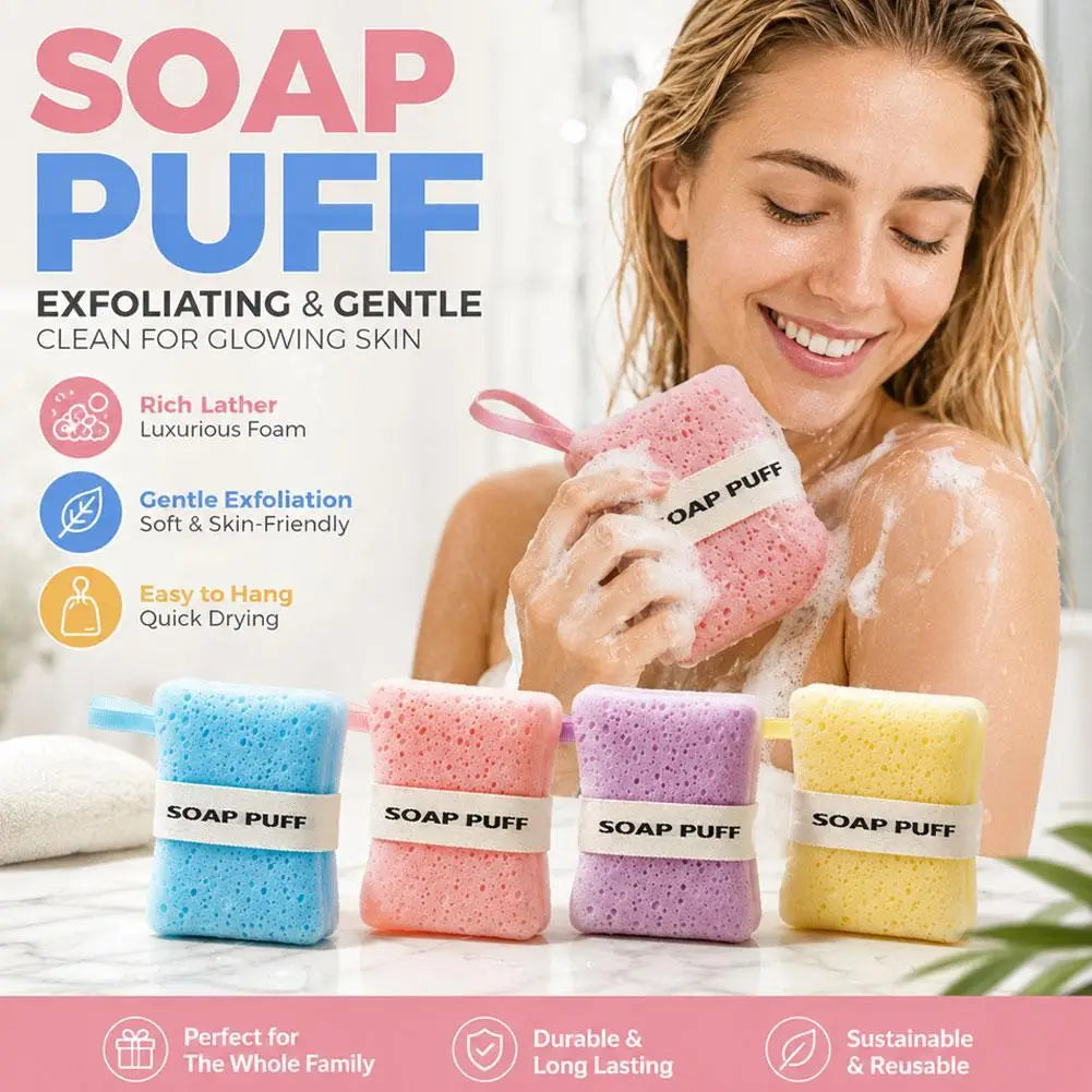 Mesh Soap Bags Wash Sponge For Soap Bars, Hangable Bar Soap Pouch, Soap Pouch For Shower, Colorful Soap Saver Bag For Body Wash Qme