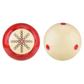 2pcs Red White Resin Billiard Training Cue Ball Pool Cue Ball Practice Training Artifact Qme 1 Pair