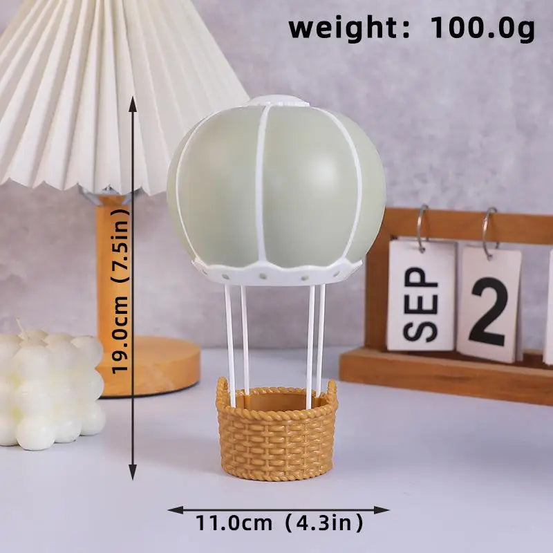 Blue Pink Air Balloon Cake Topper Gender Reveal Party Decoration Kids Qme A3