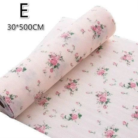 1PCS Household Printed Waterproof Multifunctional Anti Slip Dining Mat Can Be Cut To Prevent Moisture Mold and Dirt Cabinet Mat Qme 500x30cm E
