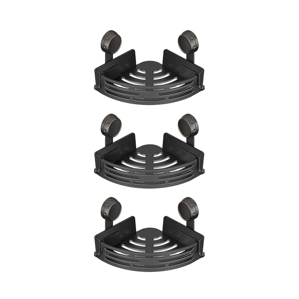 Suction Cup Corner Shelves No Drilling Bathroom Storage Rack Shower Shelf Suction Cup Caddy Corners Organizer Storage Rack Qme C One Size