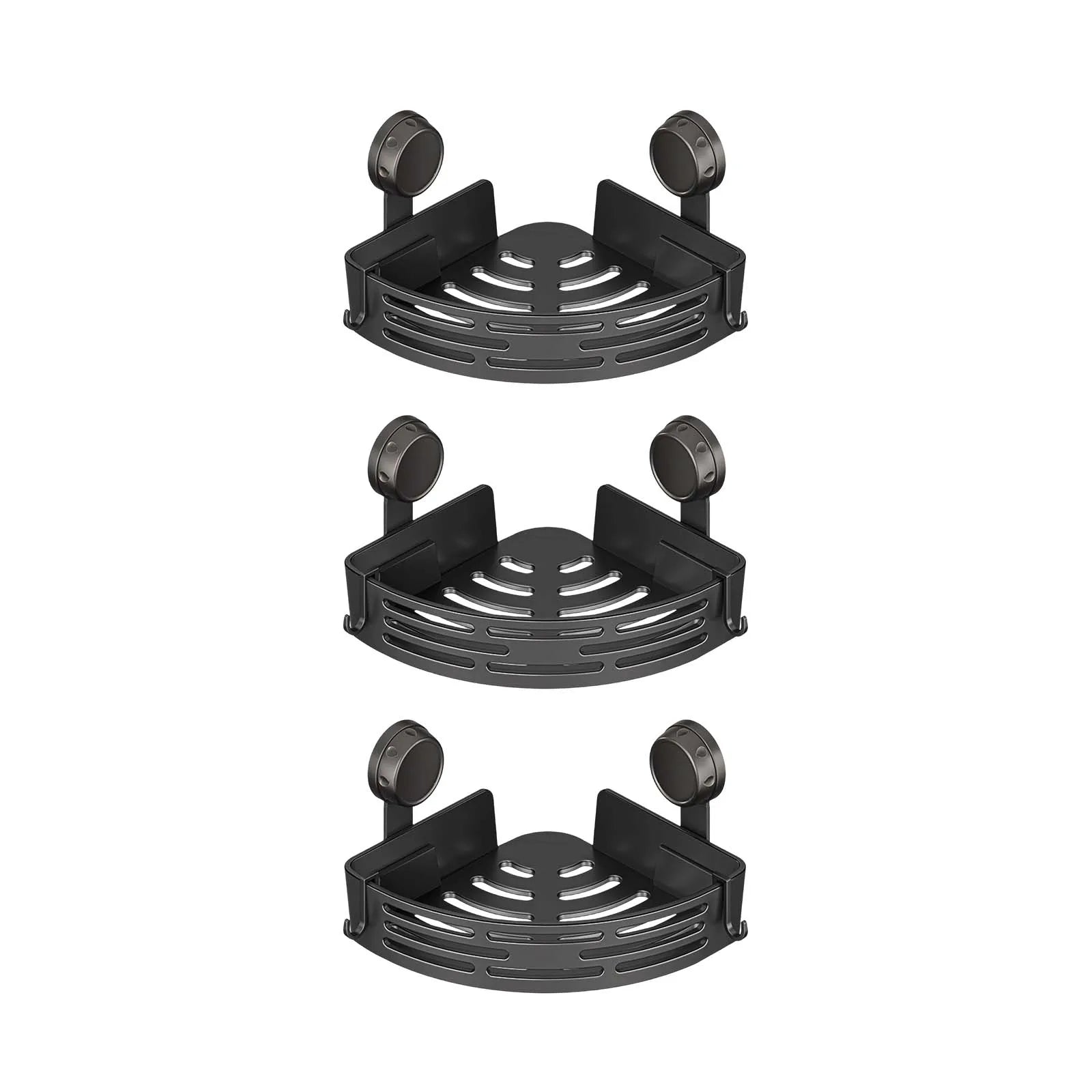 Suction Cup Corner Shelves No Drilling Bathroom Storage Rack Shower Shelf Suction Cup Caddy Corners Organizer Storage Rack Qme C One Size