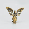 Brass Angel Ornament，Guardian Angel Wings, Stylish And Personalized, Cupid Desktop Decoration, Suitable for Halloween Decor Qme 1pc
