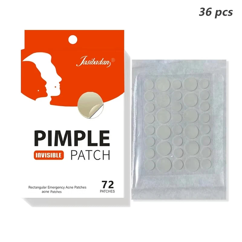 Round / Long Strip Hydrocolloid Waterproof Anti Acne Patches Face Skin Care Pimples Patches Acne Blackhead Remover Patches Qme 36 pcs China Mainland