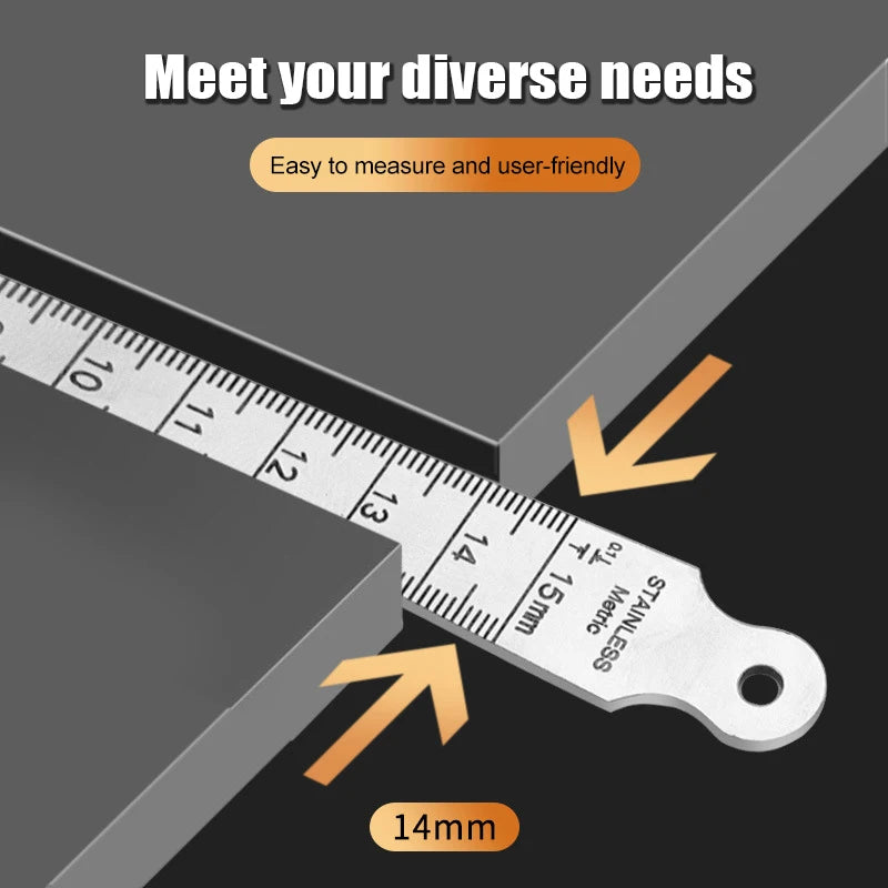 Feeler Gauge Taper 1- Steel Inner Diameter Ruler Hole Measuringtool Qme