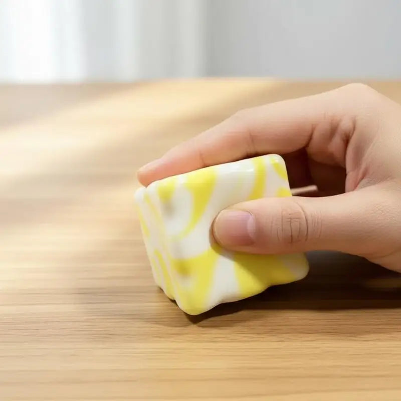 Simulated Cheese Soft Stress Relief Toy Stretchable Rebound Sensory Qme