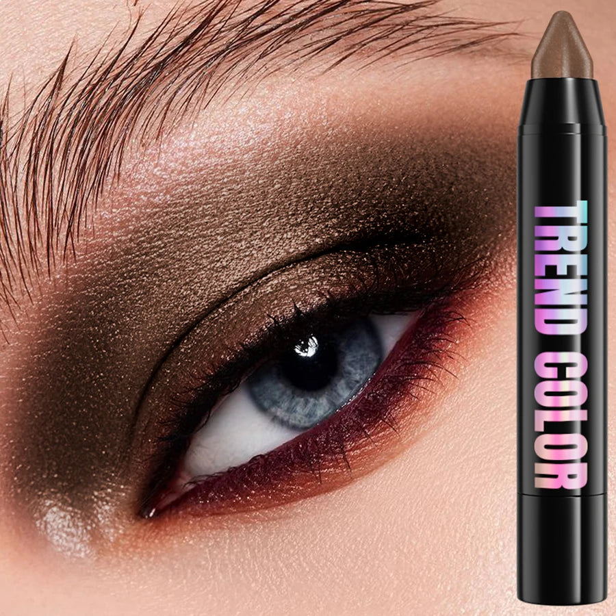 25 Colors Glitter Eyeshadow Eyeliner Pencil Waterproof Pearlescent Qme