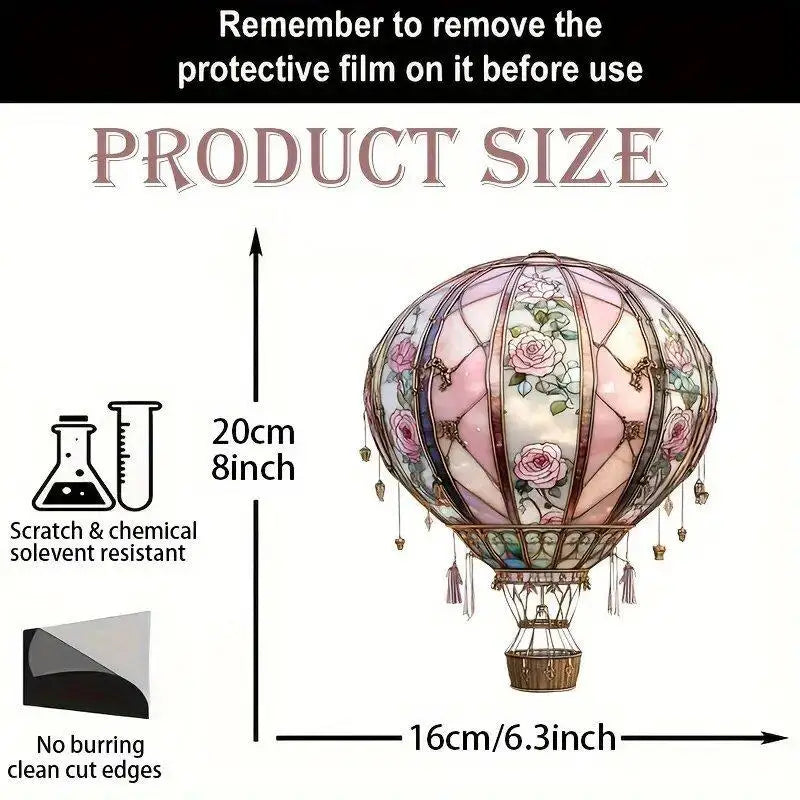 Air Balloon Light-collecting Device Flower Window Pendant Garden Home Qme G