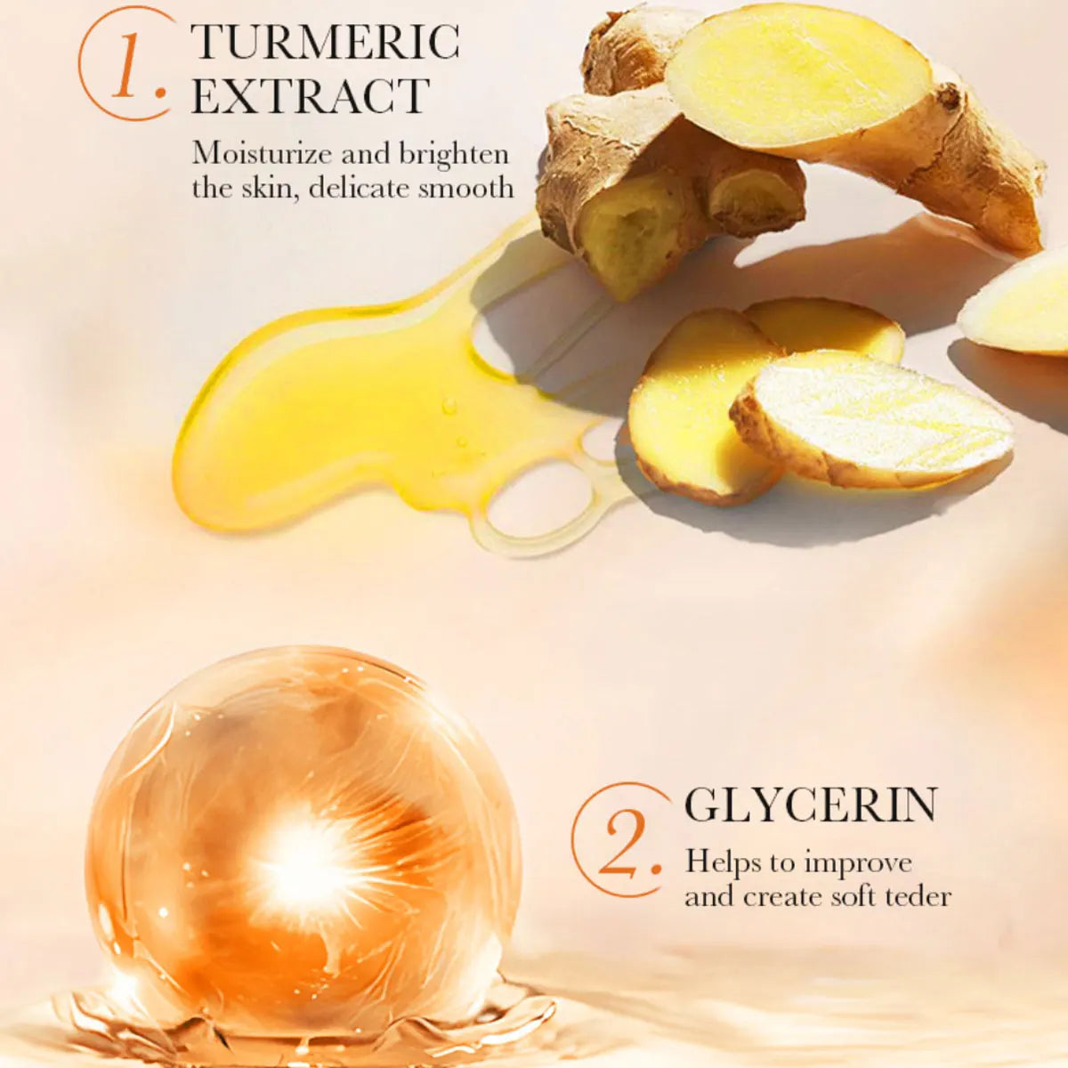 Turmeric Facial Cleanser Antioxidant Acne-removing Pore-cleansing Qme