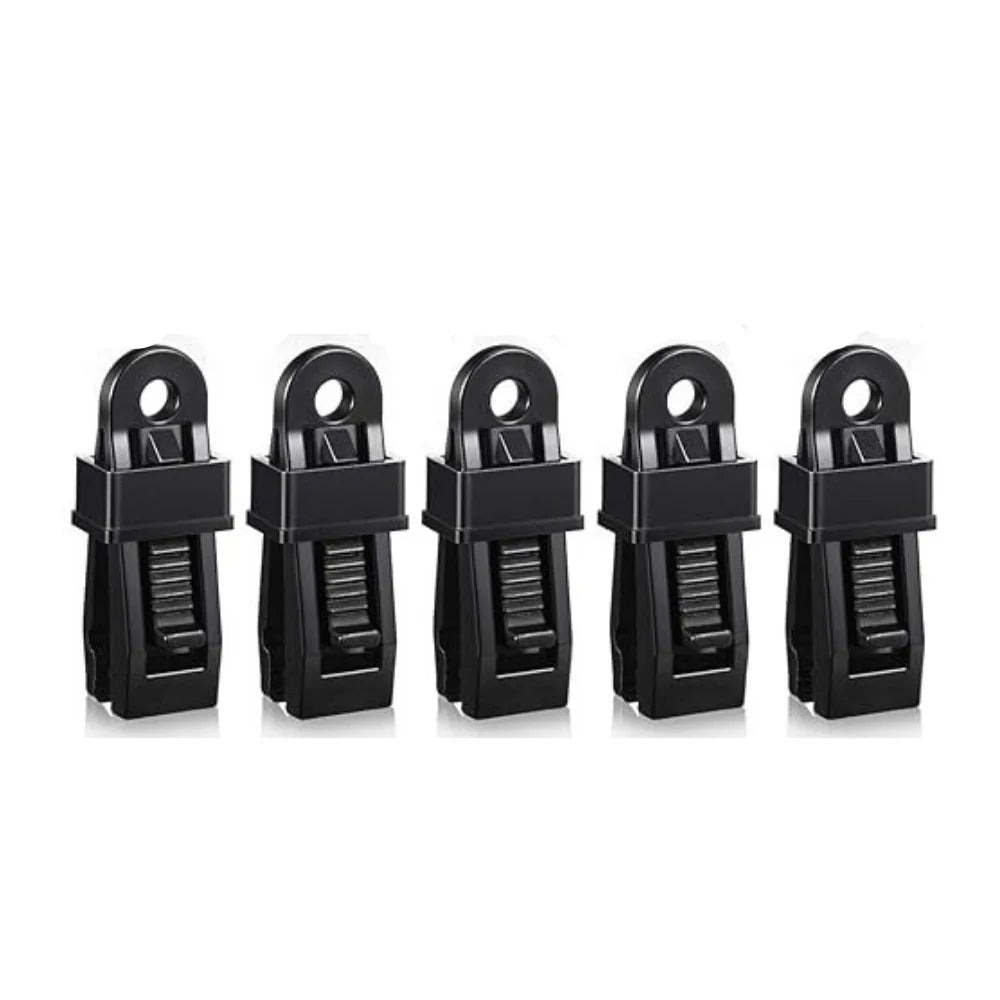 5/10/30/50pcs Camping Tent Windproof Fixing Clip Outdoor Canopy Tarpaulin Fixed Strap Hook Clip Camping Equipment Accessories Qme 5pcs