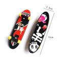 Plastic Mini Skate Finger Skateboarding Fingerboard Novelty Toys Boys Qme Multicolor