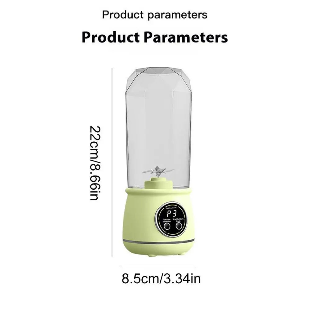Cordless Portable Blender 550ML Leakproof Cordless Powerful Shake Maker Electric Fruits Blender Travel Cup For Fruits Vegetables Qme China Mainland Green