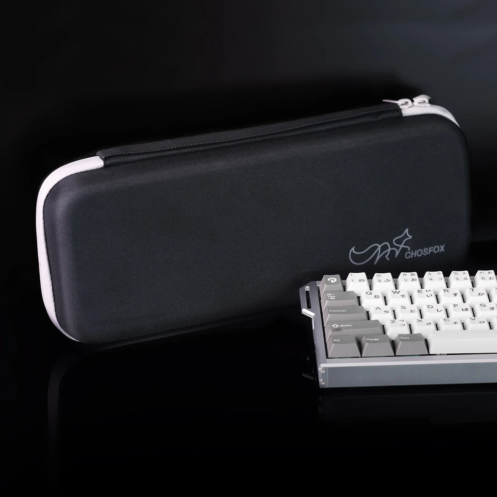 Chosfox Protable Keyboard Storage Bag Large Capacity Mechanical Keyboard Bag 60/61/64 Thickened Fabric Waterproof Protect Bag Qme