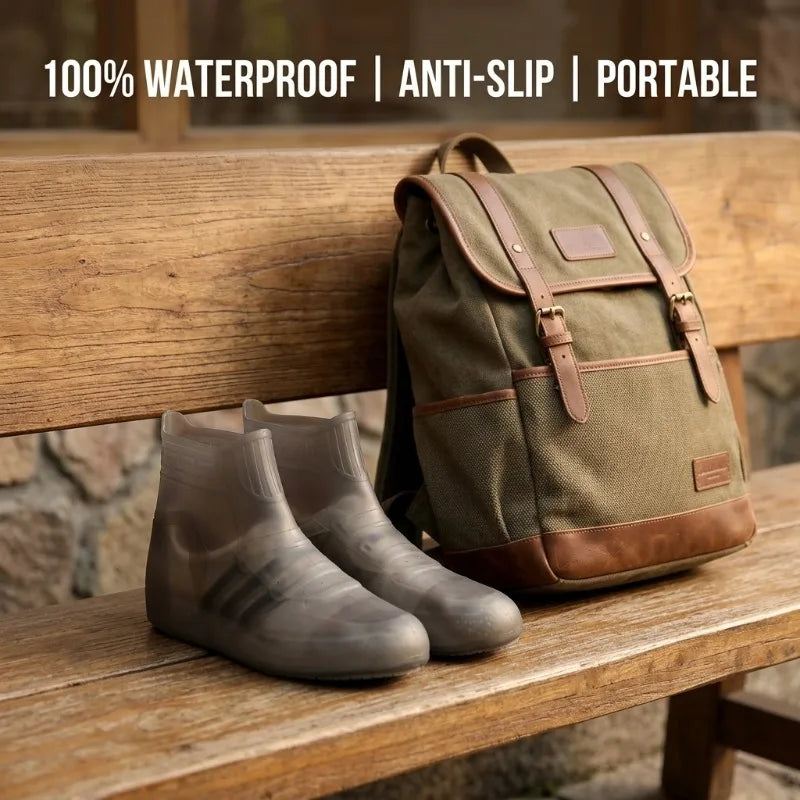 Waterproof Silicone Shoe Cover Rain Boots Non-slip Shoes Protector Qme