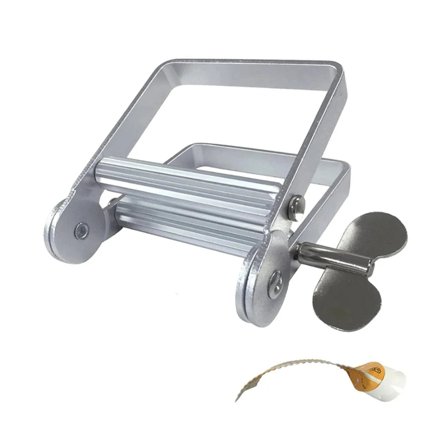 Metal Toothpaste Tube Squeezer-Large Multifunctional Tube Wringer Roller Dispenser for Hair Color Dye,Paint Tubes,Dispenser Tool Qme Silver