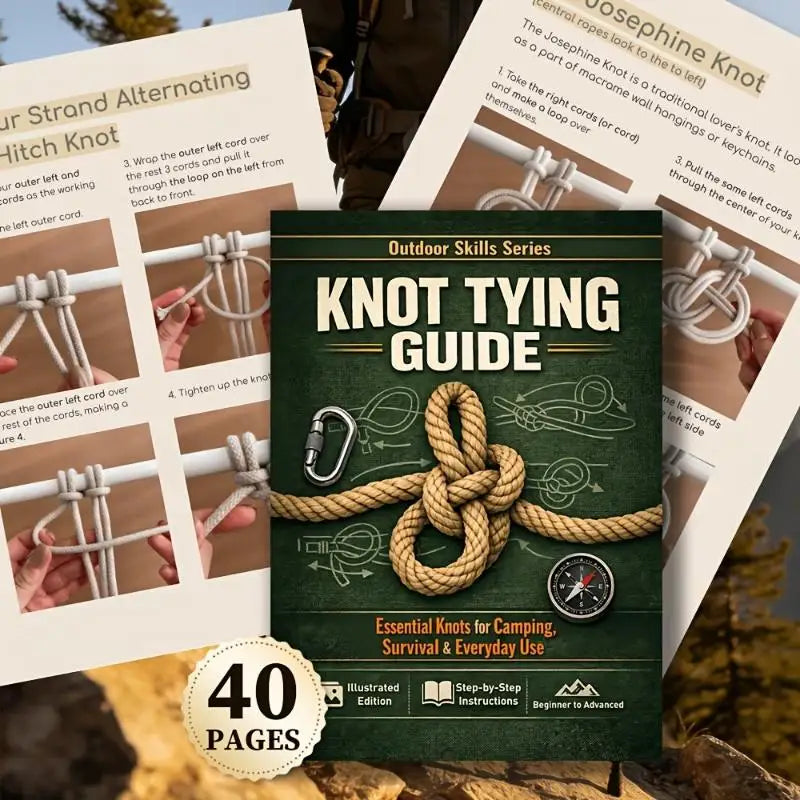 Essential Knot Tying Book Camping Survival Step 50 Knots Illustrated Qme