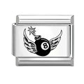 New Fashion Charm Italian Links Fit 9mm Stainless Steel Women Men Jewelry DIY Making Black Heart I Love you You Love Me Bracelet Qme Style 6