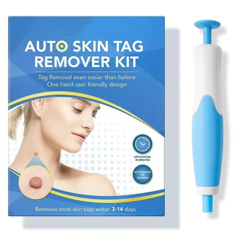 2 In1 Painless Auto Skin Tag Mole Wart Removal Cleaning Tools Face Qme