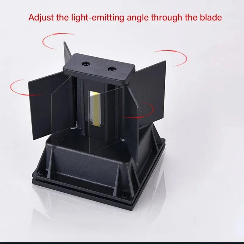 Motion Sensor Outdoor LED Wall Light LED Wall Sconce Square Waterproof IP65 Porch Garden Wall Lamp Exterior Lighting Fixture Qme