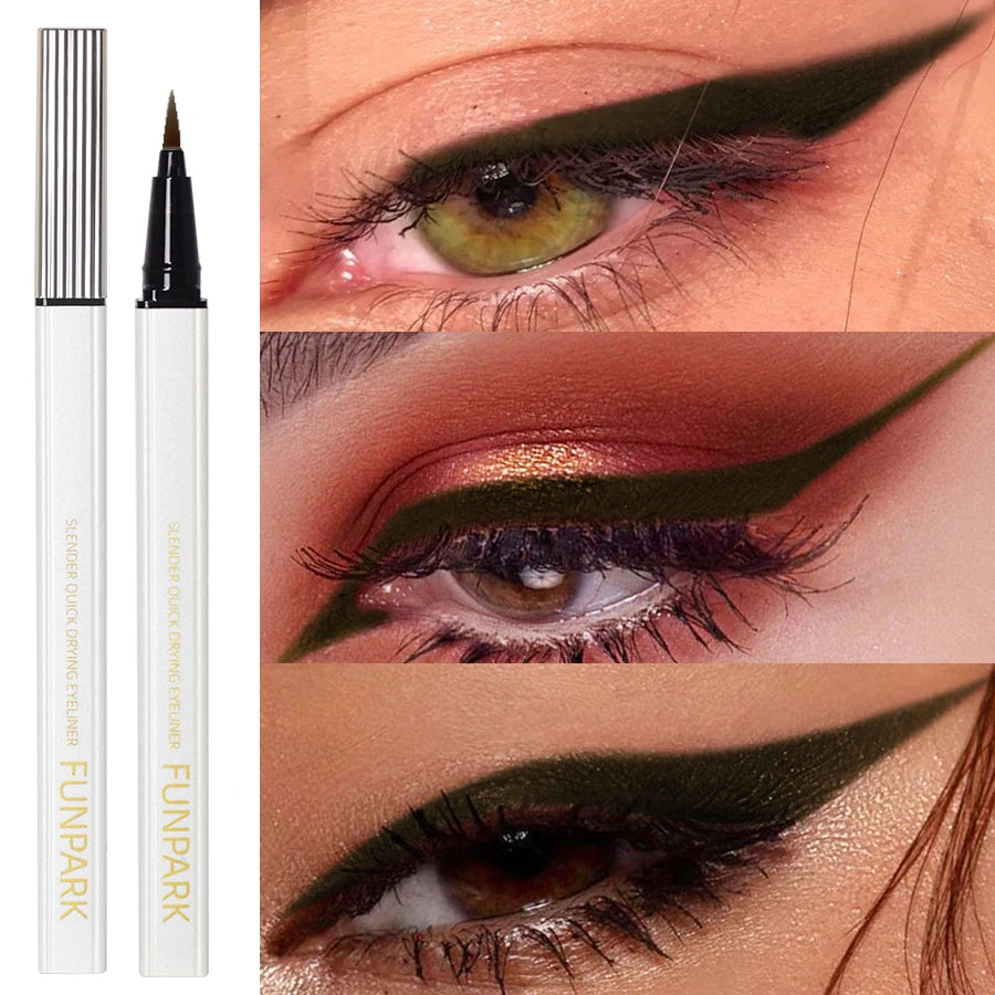Women Brown Liquid Byeliner Long Lasting Waterproof Eye Liner Pencili Qme