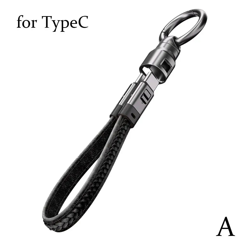 PD240W Keychain Short USB4.0 Data Cable Portable Keychain Kit 40Gbps USB C to Type C Charging Cable for Laptop Xiaomi Iphone Qme A