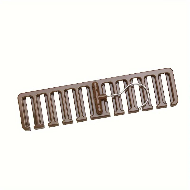 10 Holes Belt Rack Tie Scarf Hanger Wardrobe Large Capacity Qme