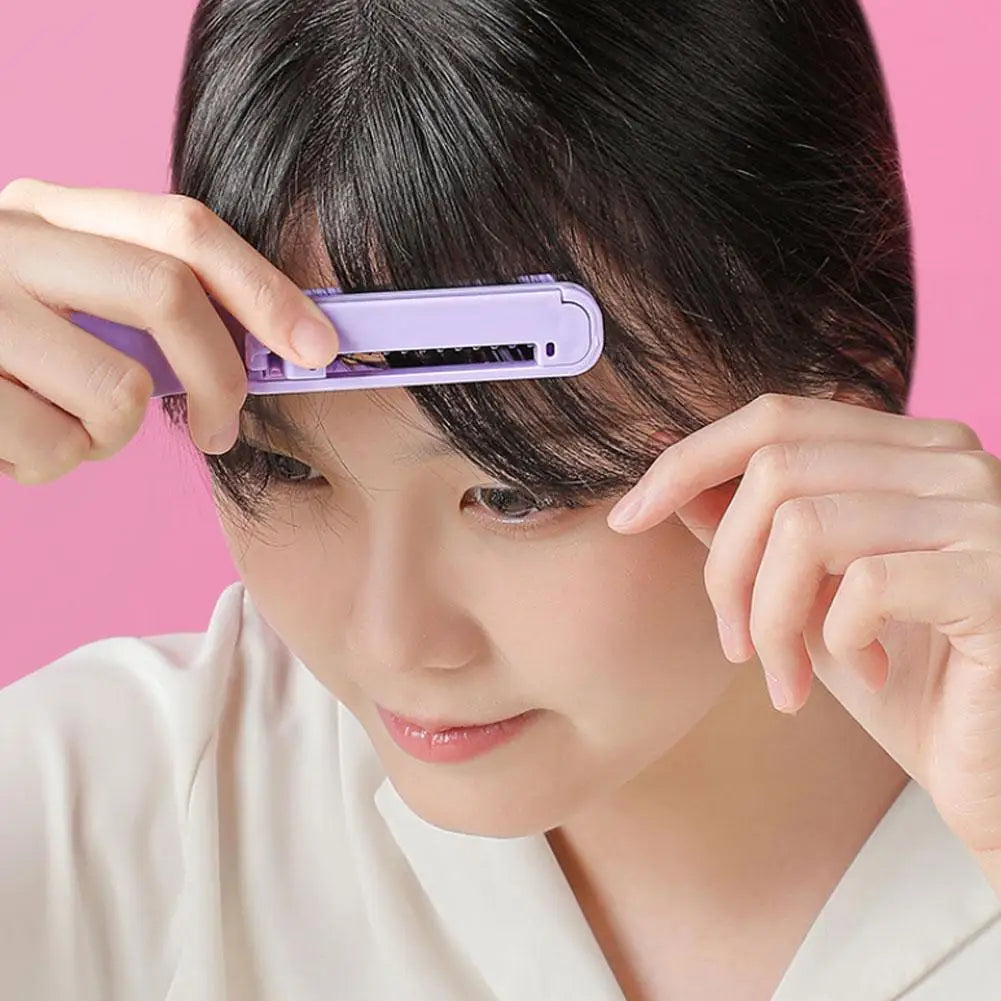 2 In 1 Hair Cut And Hairdressing Comb Trim Bangs And Portable Broken Trimmer Children's Bang Hair Hair Manual V0H4 Qme