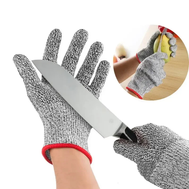 Hand Protective Gloves for Kitchen Gardening, Working Gloves for Butcher Meat Chopping, Mittens for Men and Women, 1 Pair Dropsh Qme