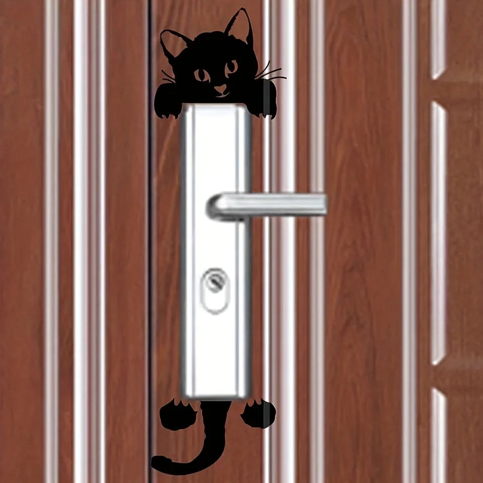 1 Cat Bedroom Switch Sticker Wall Paper Qme