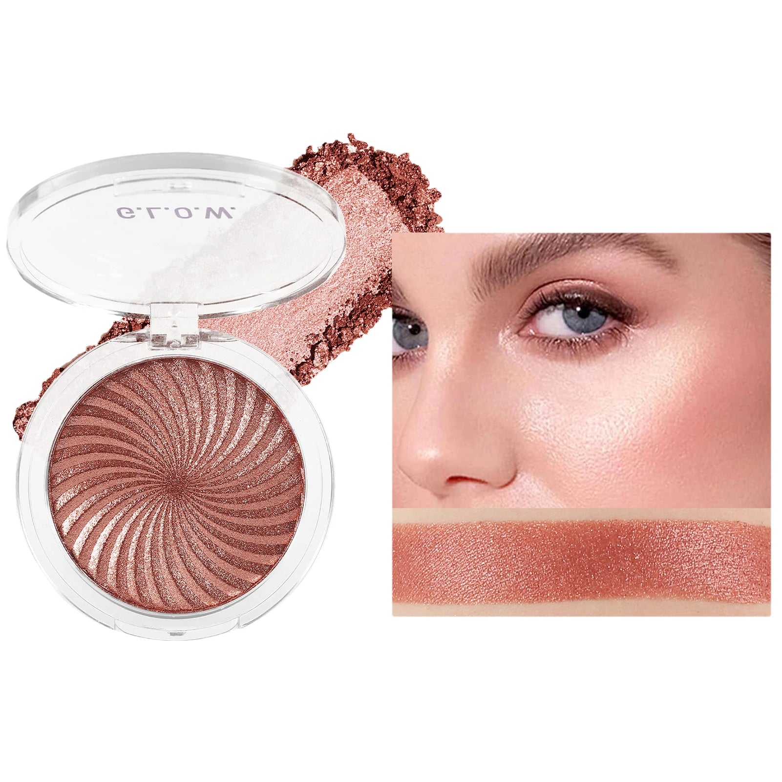 Rose Diamond Gloss Powder Highlighter Stick Glitter Illuminator Qme 06 China Mainland