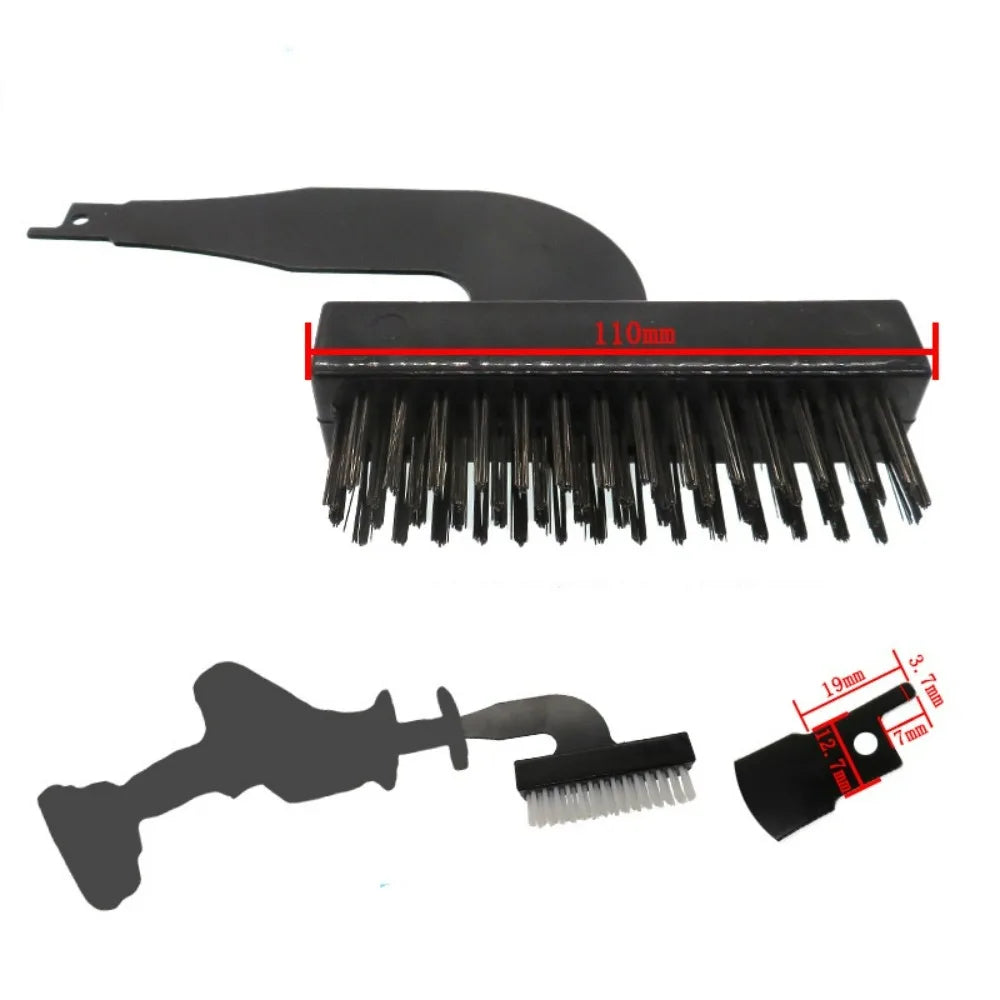 Electric Wire Cleaning Drill Brush Derusting Polishing Tools Horse Knife Saw Reciprocating Saw Brush Head Clean Tool Accessories Qme