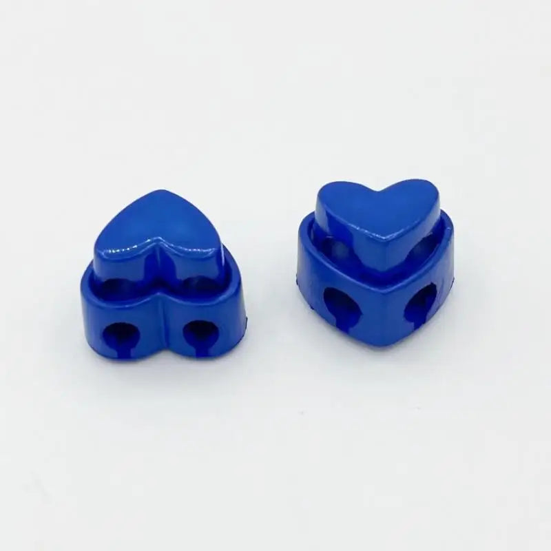 Colorful Garment Stoppers Heart-shaped Plastic Cord Locks Double Hole