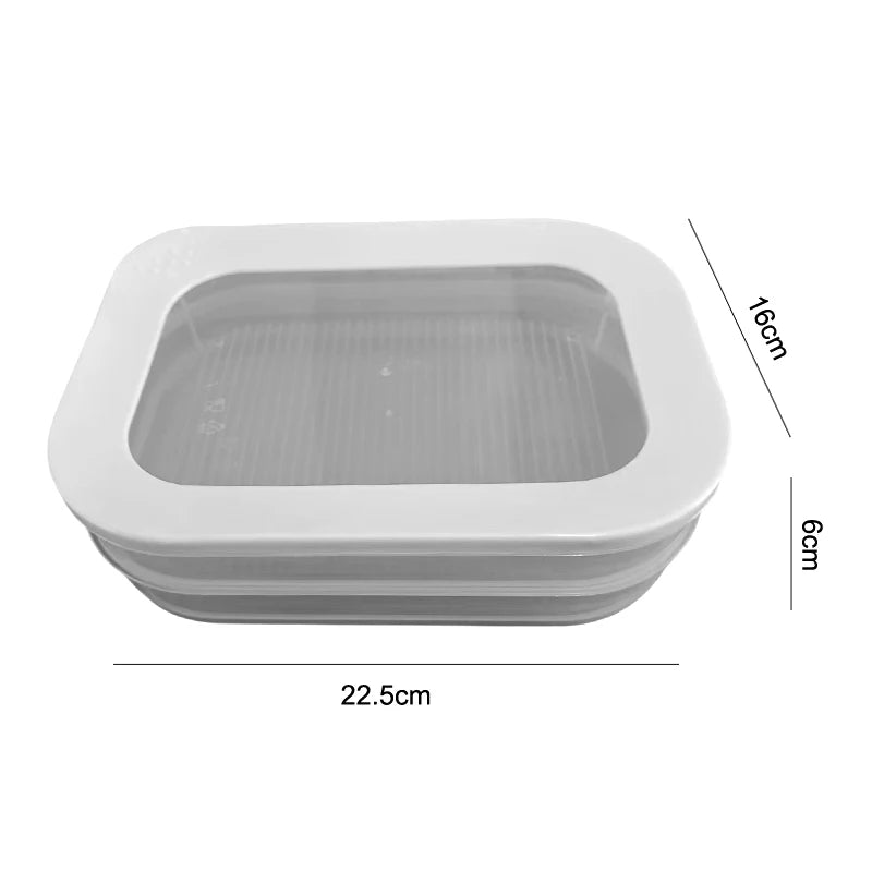 Deli Meat Bacon Cheese Meal Prep Container Fridge Stackable Cold Cuts Qme B